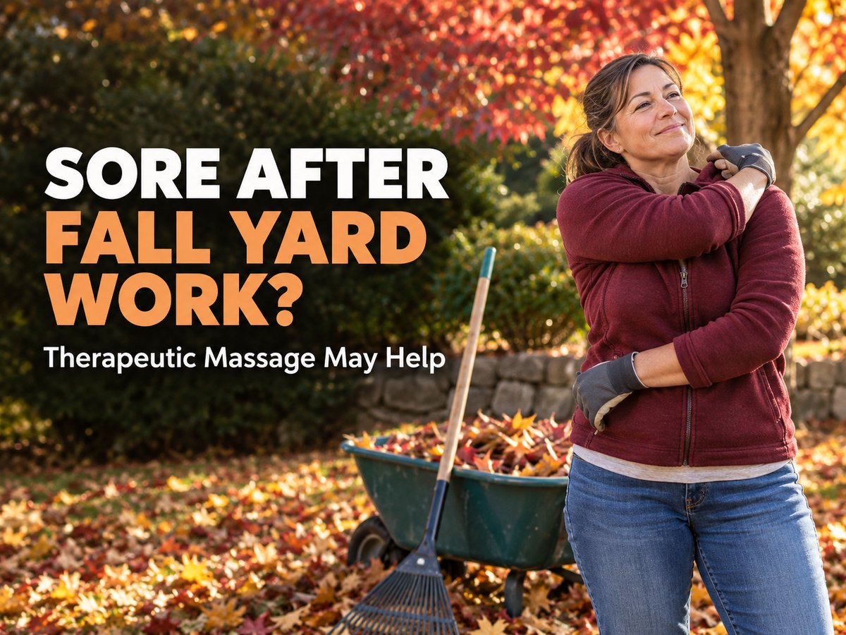 Sore After Fall Yard Work? Therapeutic Massage May Help